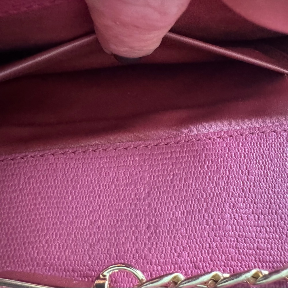Yves SAINT LAURENT Calfskin Classic Y Ligne Clutch in Pink - Picture 12 of 14
